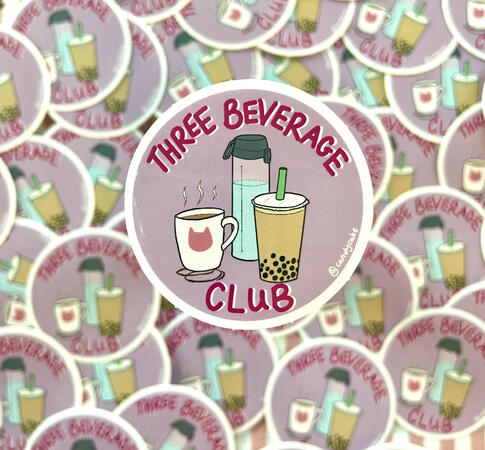 3 Beverage Club sticker