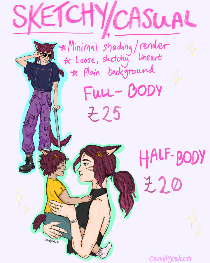 Sketchy/ Casual Style